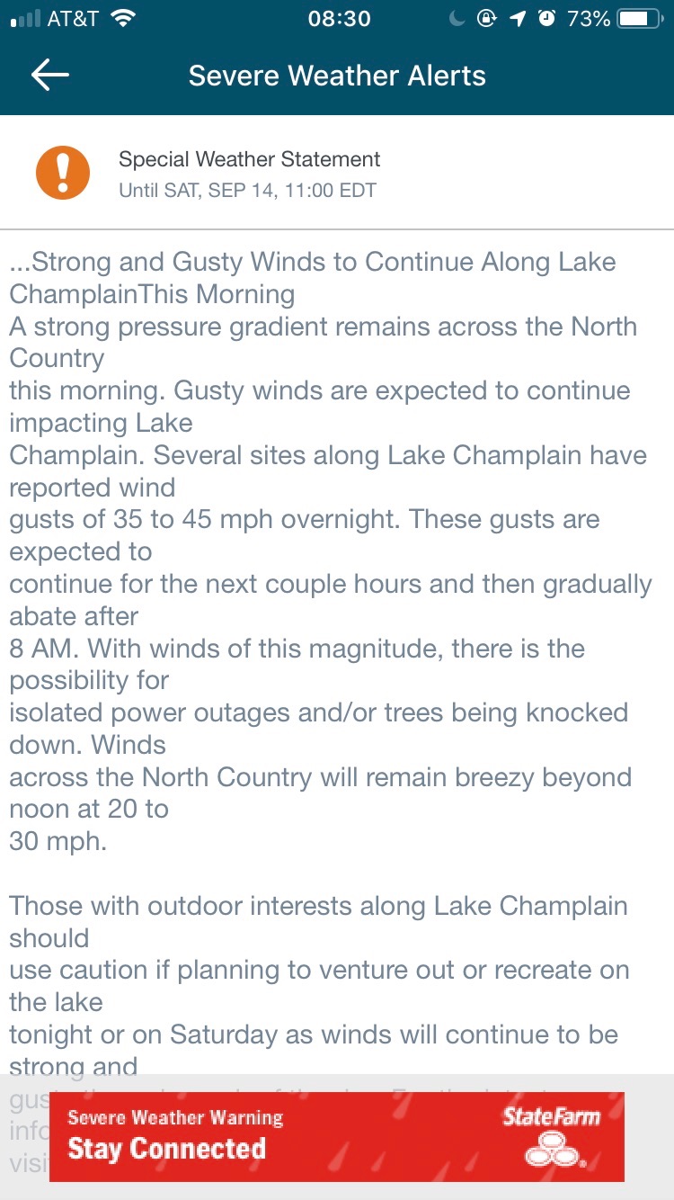 [Preview for Special weather statement]